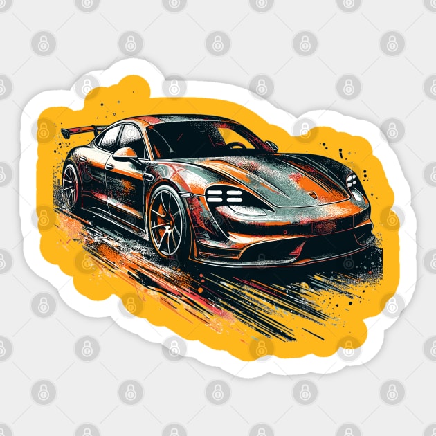 Porsche Taycan Sticker by Vehicles-Art
